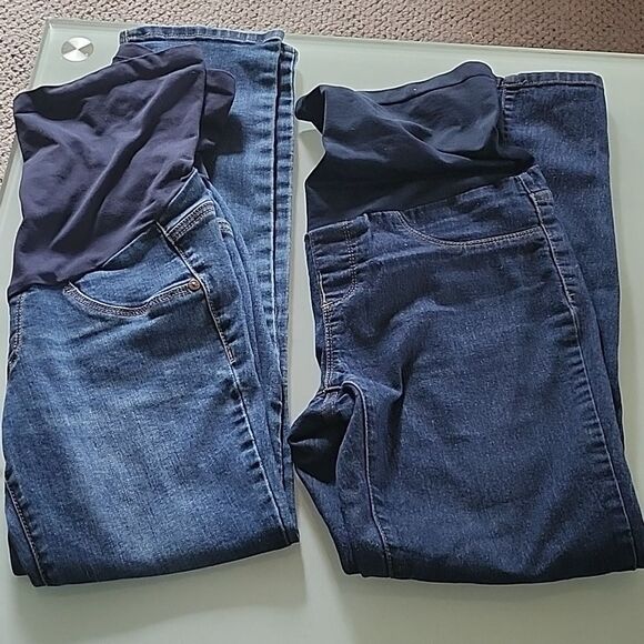 Bundle of Maternity Denim Leggings - Picture 1 of 7